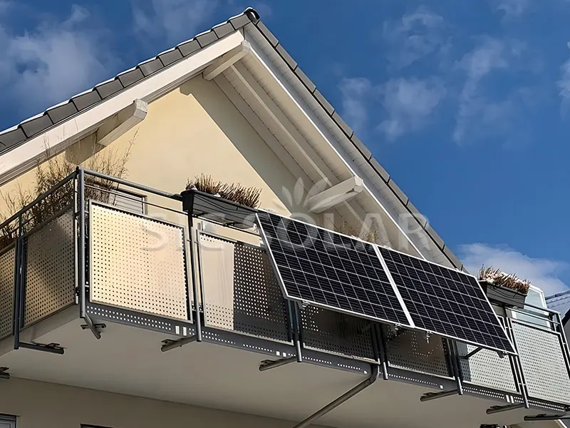 Soportes para balcones de paneles solares domésticos de 1KW en Italia