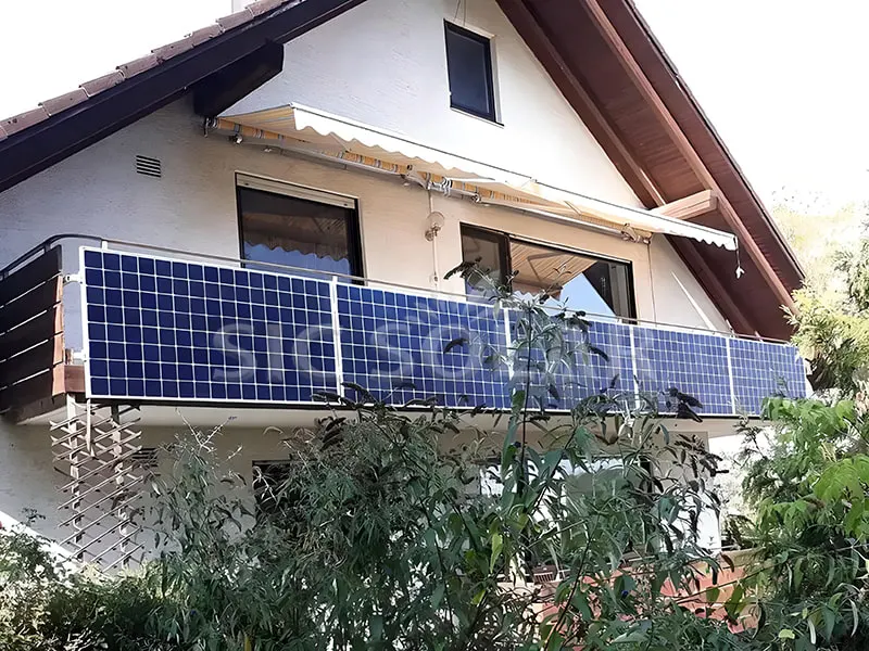 Soporte solar para balcón de 2,5 kW en Dinamarca