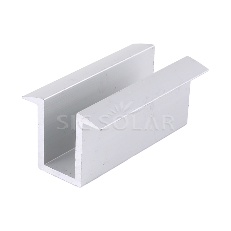 Abrazadera media de montaje solar de aluminio