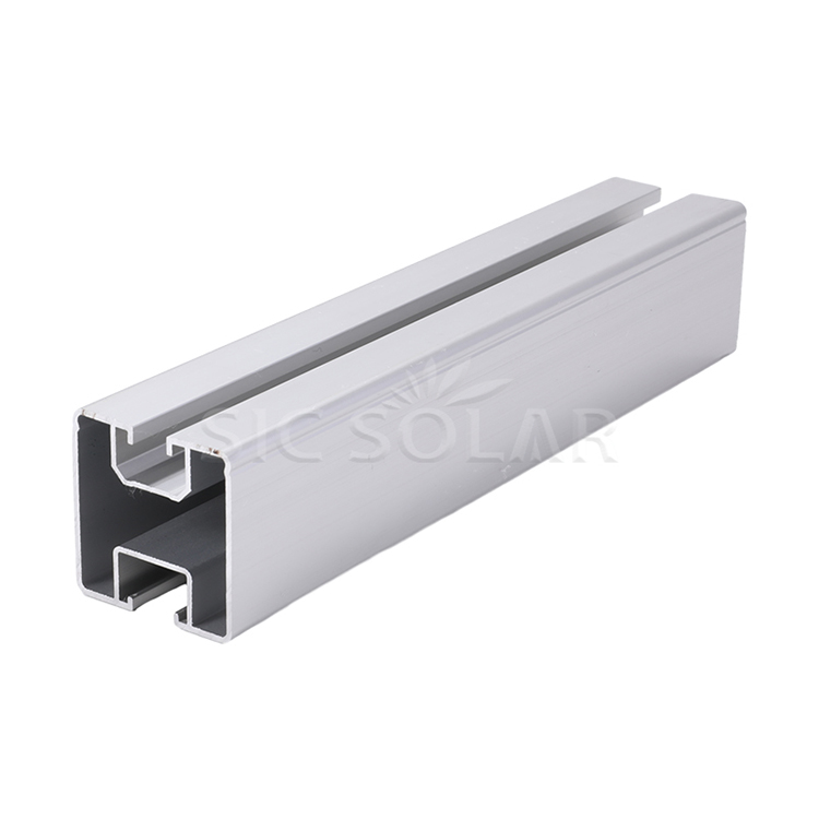 Riel de montaje solar de aluminio