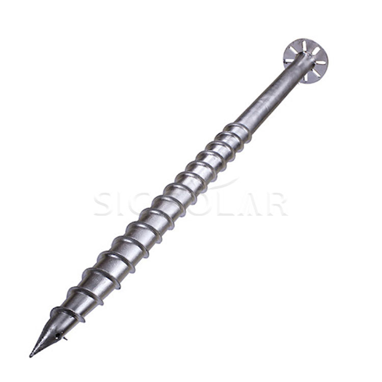 Tornillo de tierra solar