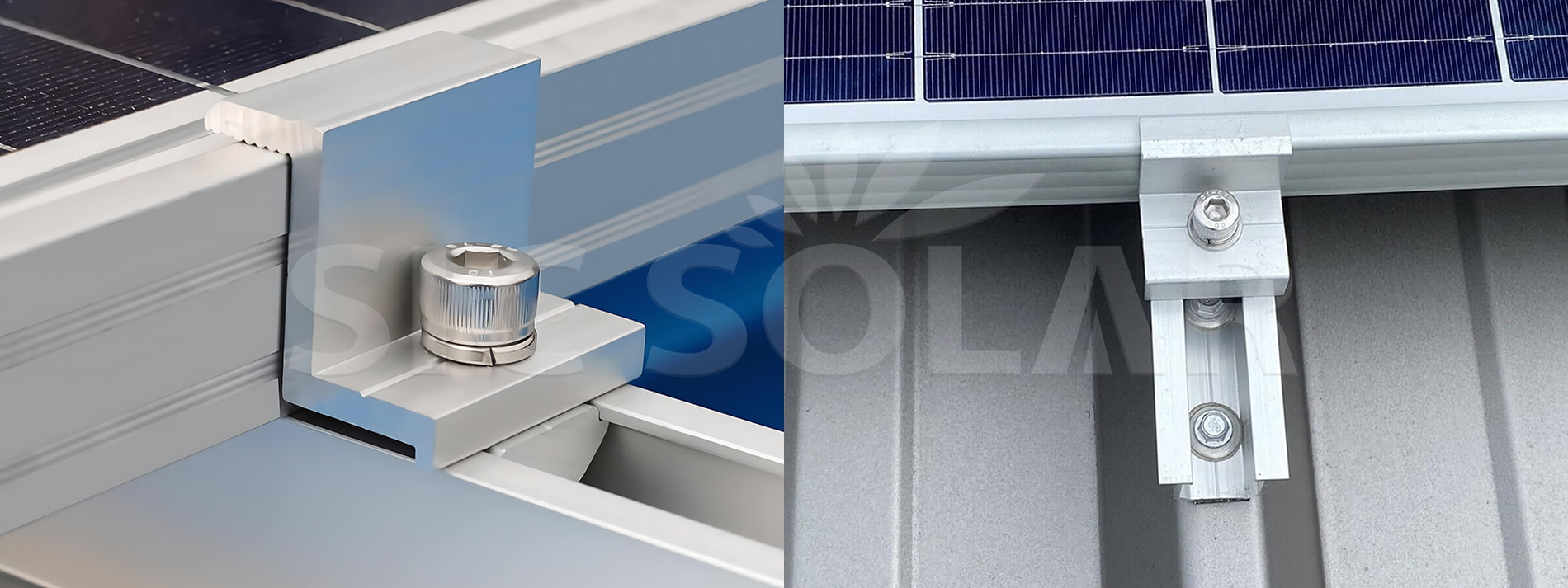 solar panel mount end clamp