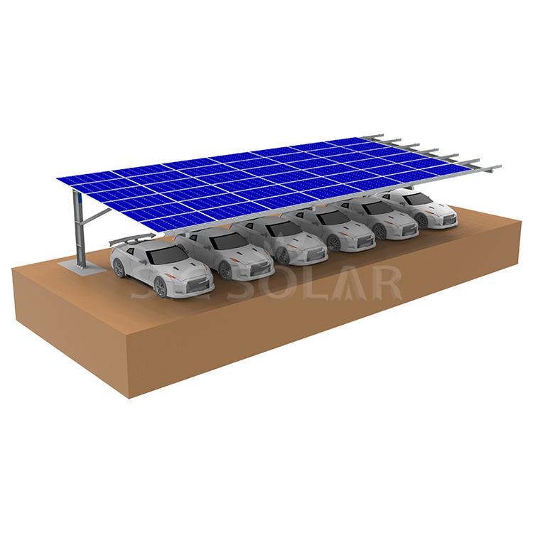 Soporte de montaje para cochera solar