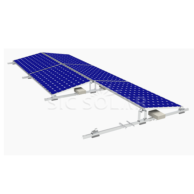 Montaje solar en techo plano