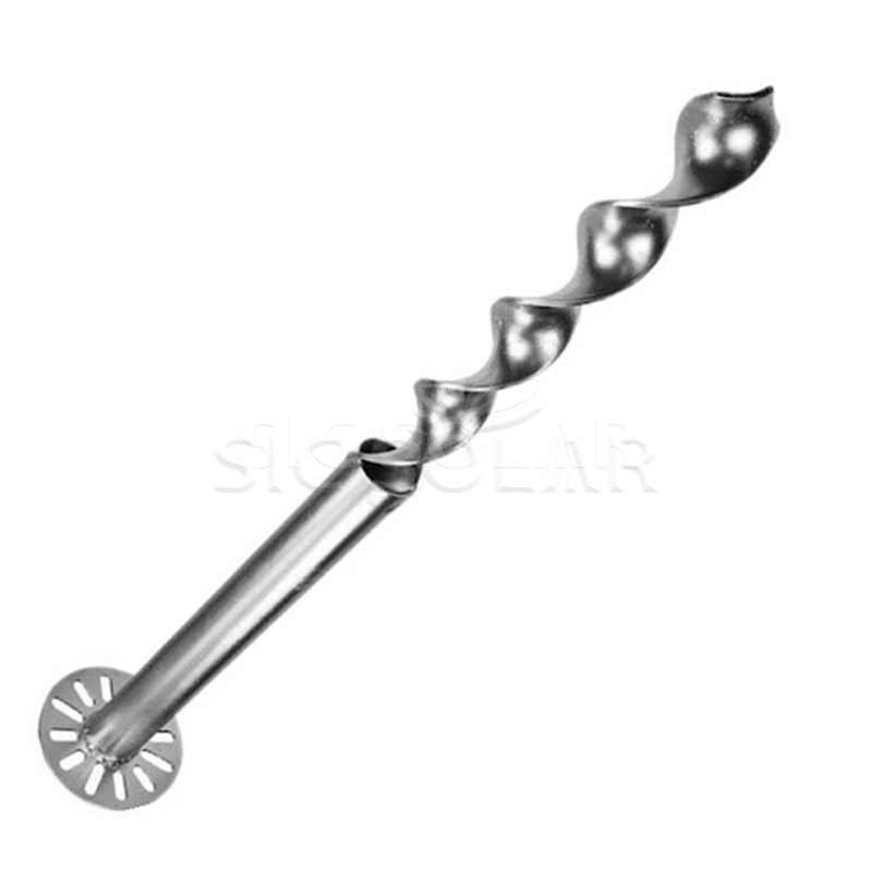Sistema de estantería de tornillo de tierra solar