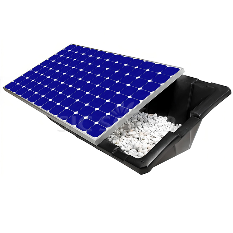 Montaje de lastre del panel solar
