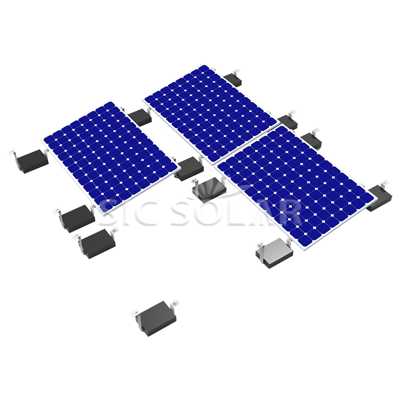 Sistema de montaje de lastre de panel solar