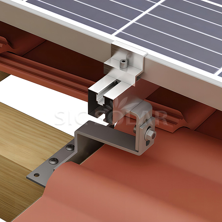 Soporte de techo de tejas para paneles solares